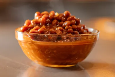 slow baked bbq beans