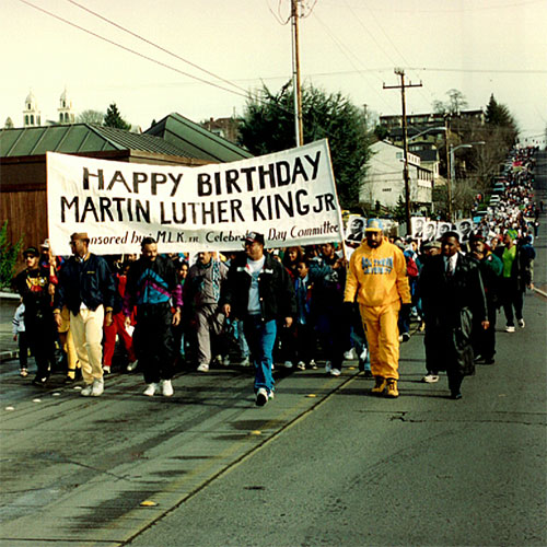 Marching for Martin Luther King Jr.